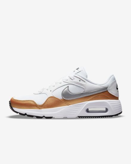 Zapatillas Nike Air Max SC Mujer Blancas Metal Doradas Negras Metal Plateadas | DXMYJ-1392
