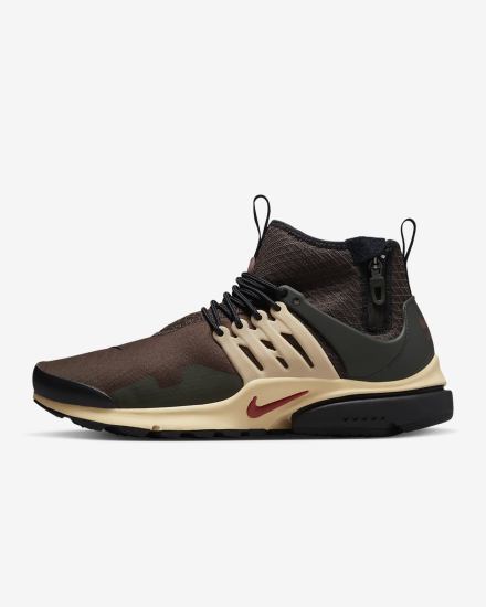 Zapatillas Nike Air Presto Mid Utility Hombre Marrones Rojas | LDOCU-9805