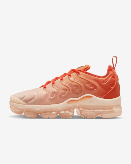 Zapatillas Nike Air VaporMax Plus Mujer Negras Naranjas | QIFLK-8159