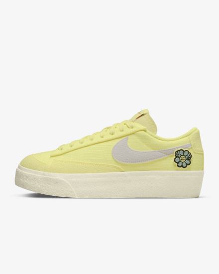Zapatillas Nike Blazer Low Platform Next Nature Mujer Blancas Negras Blancas | QTSRI-7380