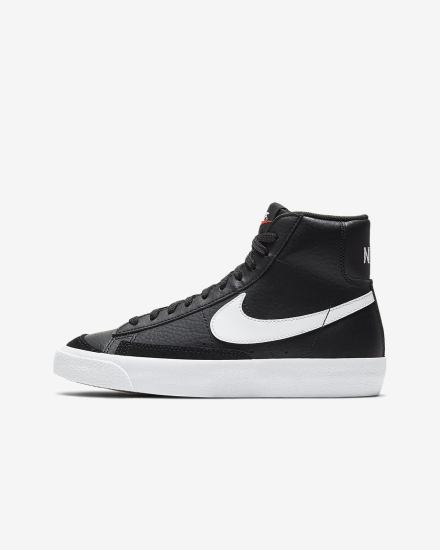 Zapatillas Nike Blazer Mid '77 Kids Niña Negras Blancas Naranjas | KZOGW-2068