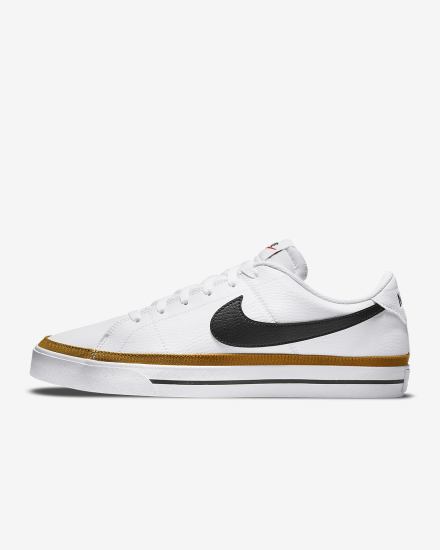 Zapatillas Nike Court Legacy Hombre Blancas Negras | GDSWX-4265