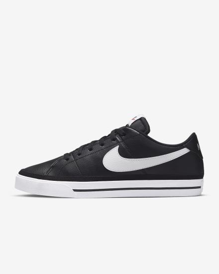 Zapatillas Nike Court Legacy Hombre Negras Blancas | GQXRT-1782