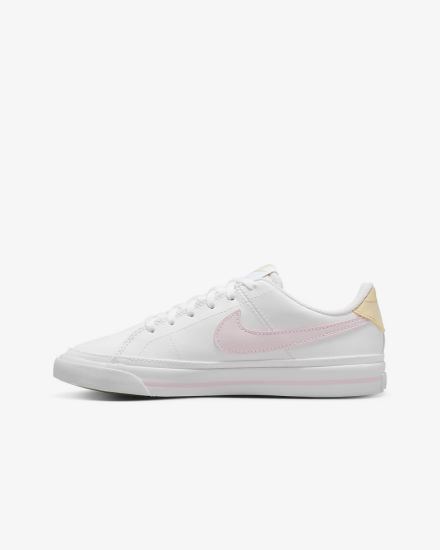 Zapatillas Nike Court Legacy Kids Niño Blancas Rosas | WFHDX-5062