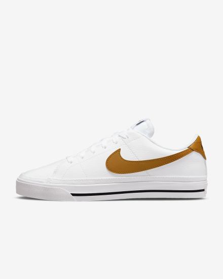 Zapatillas Nike Court Legacy Next Nature Mujer Blancas Negras Doradas | YJCBT-4157