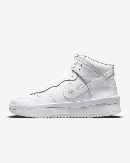 Zapatillas Nike Dunk High Up Mujer Blancas Negras Blancas | GNLOD-6834