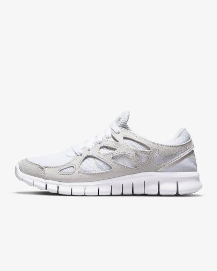 Zapatillas Nike Free Run 2 Mujer Blancas Plateadas Blancas | DGTYI-1857