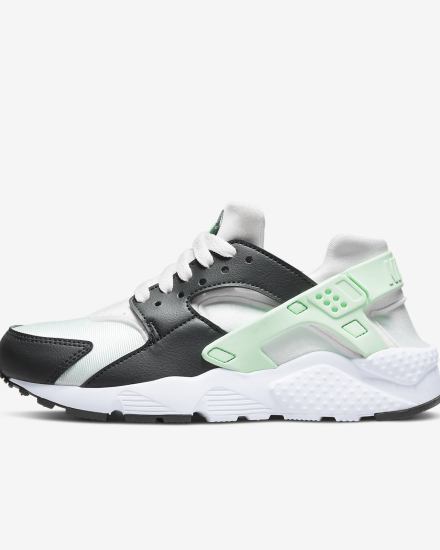 Zapatillas Nike Huarache Run Kids Niño Blancas Verde Menta | ECHRQ-2849