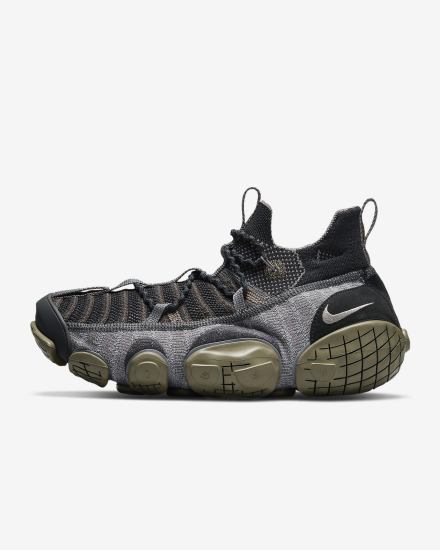 Zapatillas Nike ISPA Link Hombre Negras Verde Oliva Gris | QKVWJ-9806