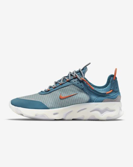 Zapatillas Nike React Live Hombre Azules Gris Naranjas | MSFVX-7450