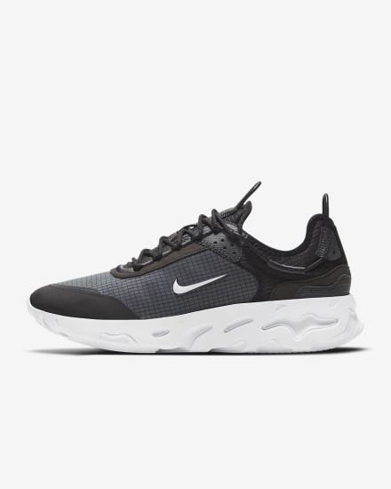 Zapatillas Nike React Live Hombre Negras Gris Oscuro Blancas | VLPSE-6523