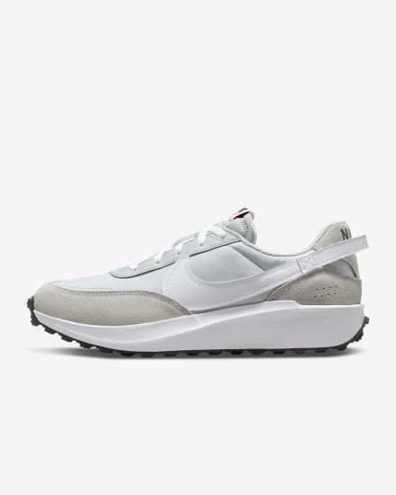 Zapatillas Nike Waffle Debut Swoosh Hombre Gris Gris Claro Blancas | FWJKV-7429