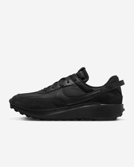 Zapatillas Nike Waffle Debut Swoosh Hombre Negras Gris Oscuro | NUPFG-0213