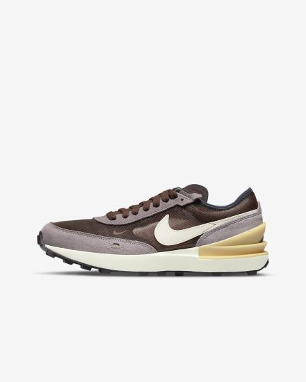 Zapatillas Nike Waffle One Kids Niño Chocolate Claro Moradas Beige | DMFSE-8651