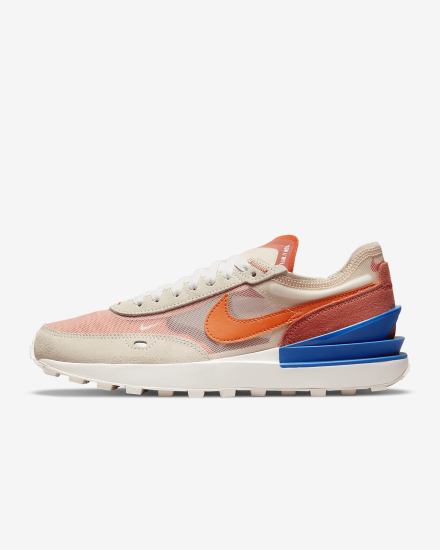 Zapatillas Nike Waffle One Mujer Blancas Azul Real Naranjas | GFEWY-0415