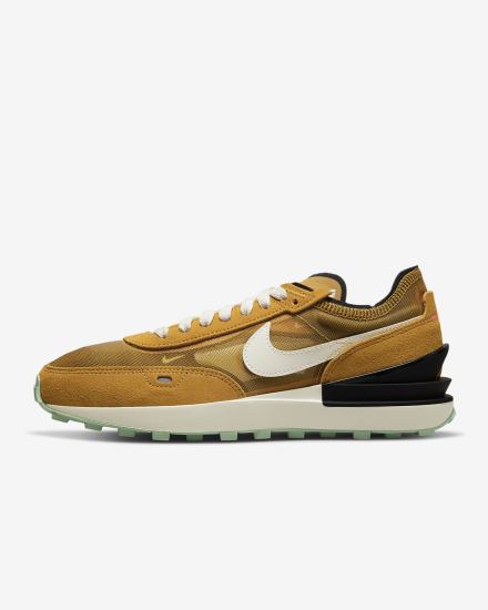 Zapatillas Nike Waffle One Mujer Doradas Negras Verde | XLSNR-4593