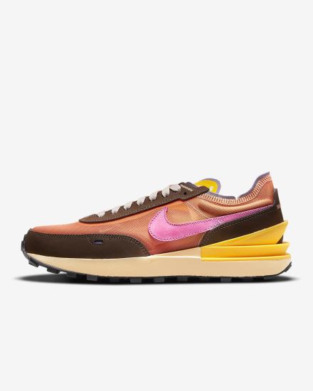 Zapatillas Nike Waffle One Mujer Naranjas Marrones Doradas | ESYGR-7013