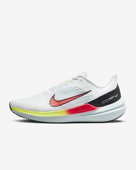Zapatillas Running Nike Air Winflo 9 Premium Road Mujer Blancas Negras Rojas Claro | QXLNB-8573