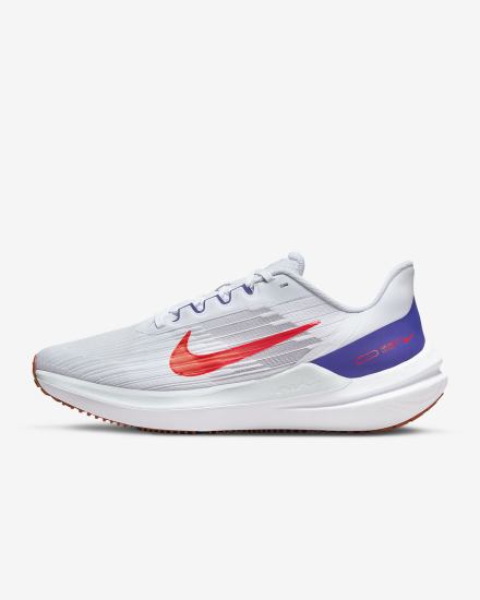 Zapatillas Running Nike Air Winflo 9 Road Hombre Gris Rojas Claro | ACKHN-8547