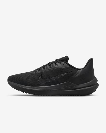 Zapatillas Running Nike Air Winflo 9 Road Hombre Negras Gris Oscuro | DQGRL-9021