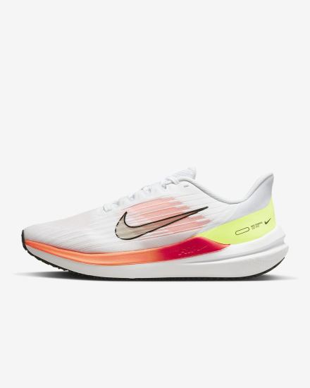 Zapatillas Running Nike Air Winflo 9 Road Hombre Blancas Naranjas Rojas Claro Negras | OMAZB-1805