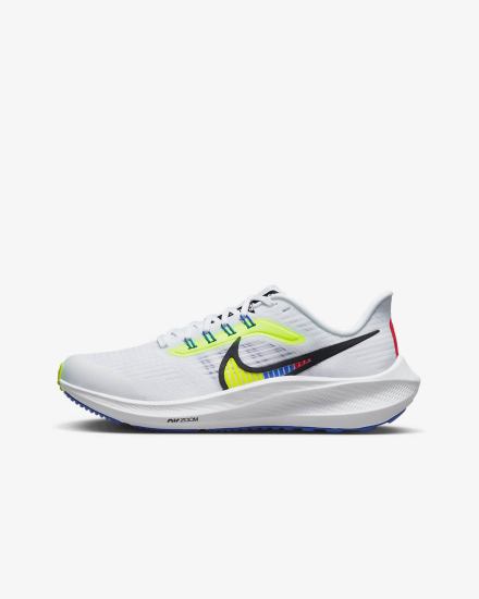 Zapatillas Running Nike Air Zoom Pegasus 39 Kids Road Niño Blancas Azules Negras | FTXGC-3185