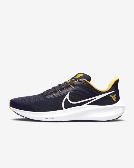 Zapatillas Running Nike Air Zoom Pegasus 39 (Clemson) Road Hombre Azul Marino Doradas Blancas | KGEHA-9164