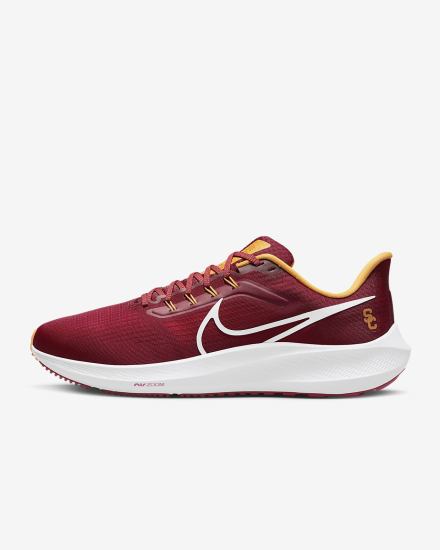 Zapatillas Running Nike Air Zoom Pegasus 39 (Clemson) Road Hombre Rojas Doradas Blancas | POEGS-2073