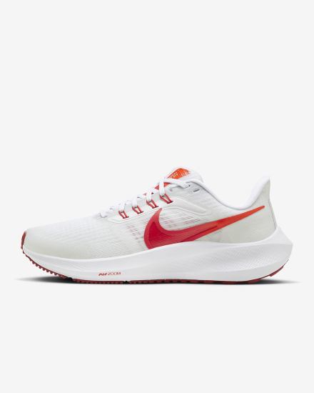 Zapatillas Running Nike Air Zoom Pegasus 39 Road Mujer Blancas Rojas Claro | QUNXO-0176