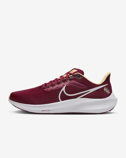 Zapatillas Running Nike Air Zoom Pegasus 39 (Clemson) Road Hombre Burdeos Doradas Blancas | TDCZQ-6143
