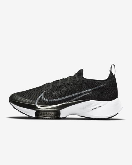 Zapatillas Running Nike Air Zoom Tempo NEXT% Road Hombre Negras Gris Oscuro Plateadas Blancas | IEHVD-1643
