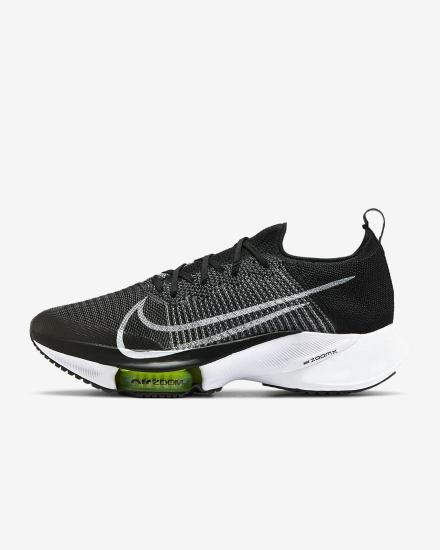 Zapatillas Running Nike Air Zoom Tempo NEXT% Road Hombre Negras Blancas | ZSFTR-6074