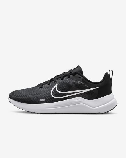 Zapatillas Running Nike Downshifter 12 Road Mujer Negras Gris Plateadas Blancas | MQZFJ-8567