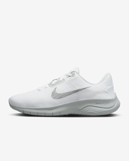 Zapatillas Running Nike Flex Experience Run 11 Next Nature Road Mujer Blancas Plateadas Metal Plateadas | QGJSU-6417