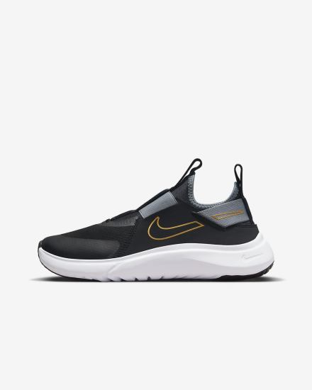 Zapatillas Running Nike Flex Plus Kids Road Niña Negras Gris Blancas Metal Doradas | BZCIP-6518