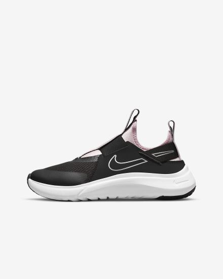 Zapatillas Running Nike Flex Plus Kids Road Niña Negras Rosas Metal Plateadas | XNBEY-6308