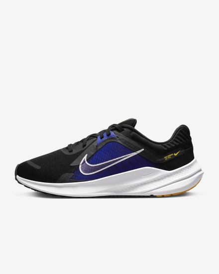 Zapatillas Running Nike Quest 5 Premium Road Mujer Negras Blancas | LMYRN-0435