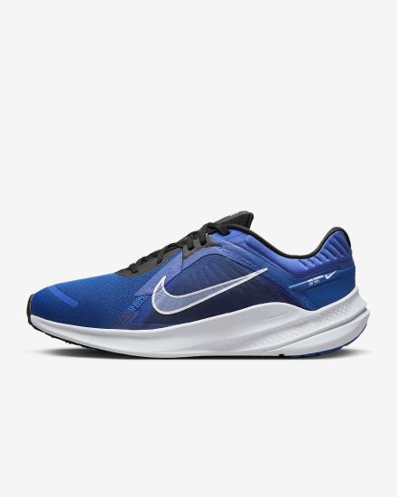 Zapatillas Running Nike Quest 5 Road Hombre Azules Azul Real Negras Blancas | LQFSH-8045