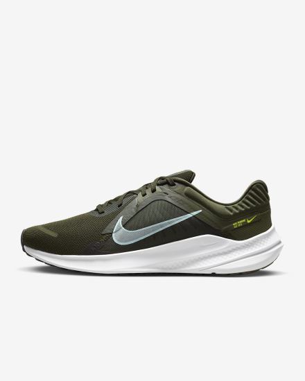 Zapatillas Running Nike Quest 5 Road Hombre Kaki Blancas Azules | UXYGL-0652