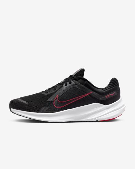 Zapatillas Running Nike Quest 5 Road Hombre Negras Gris Rojas | YZGWI-7689