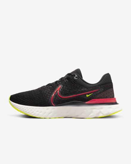 Zapatillas Running Nike React Infinity Run Flyknit 3 Road Hombre Negras Rojas | CLZOW-4703