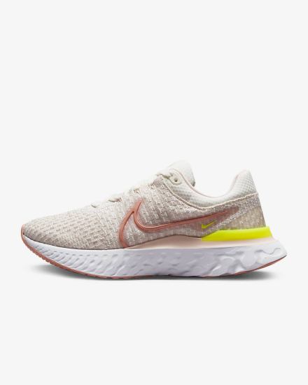 Zapatillas Running Nike React Infinity Run Flyknit 3 Road Mujer Rosas | FJKIY-0623