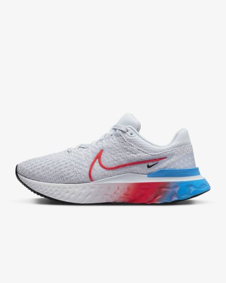 Zapatillas Running Nike React Infinity Run Flyknit 3 Road Mujer Gris Negras Azules Rojas | RADUW-6703