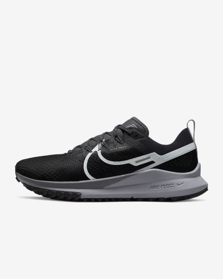 Zapatillas Running Nike React Pegasus Trail 4 Trail Hombre Negras Gris Oscuro | HOMVC-4619