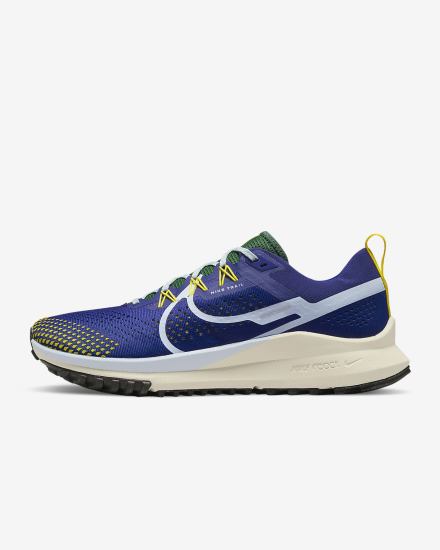 Zapatillas Running Nike React Pegasus Trail 4 Trail Hombre Azul Real Oscuro Azules Verde Azules | IRAVE-4182