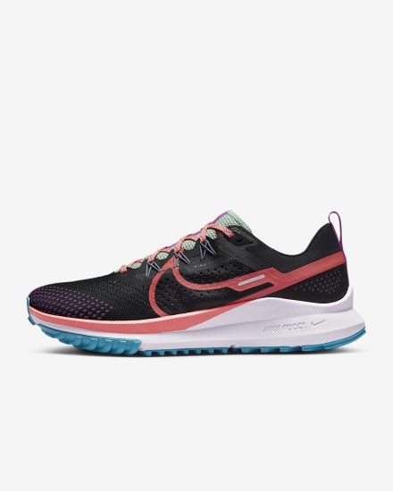 Zapatillas Running Nike React Pegasus Trail 4 Trail Hombre Negras Moradas Verde | LTAHE-6532