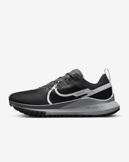 Zapatillas Running Nike React Pegasus Trail 4 Trail Mujer Negras Gris Oscuro | VQADH-0458