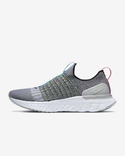Zapatillas Running Nike React Phantom Run Flyknit 2 Road Hombre Blancas Rojas Azules Negras | ATIWB-7845