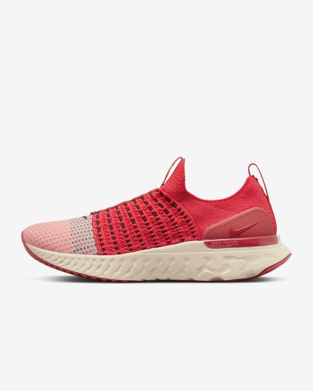 Zapatillas Running Nike React Phantom Run Flyknit 2 Road Hombre Rojas Blancas Rojas Negras | UYOMF-7923