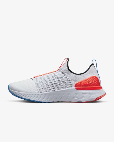 Zapatillas Running Nike React Phantom Run Flyknit 2 Road Mujer Gris Azules Rojas Negras | VGTRD-5298